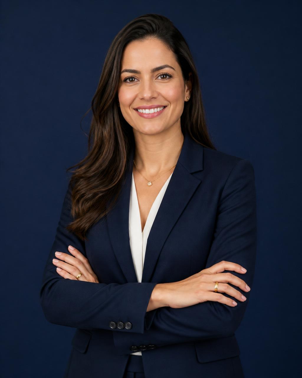 Empresária sorrindo, pronta para expandir seu negócio
